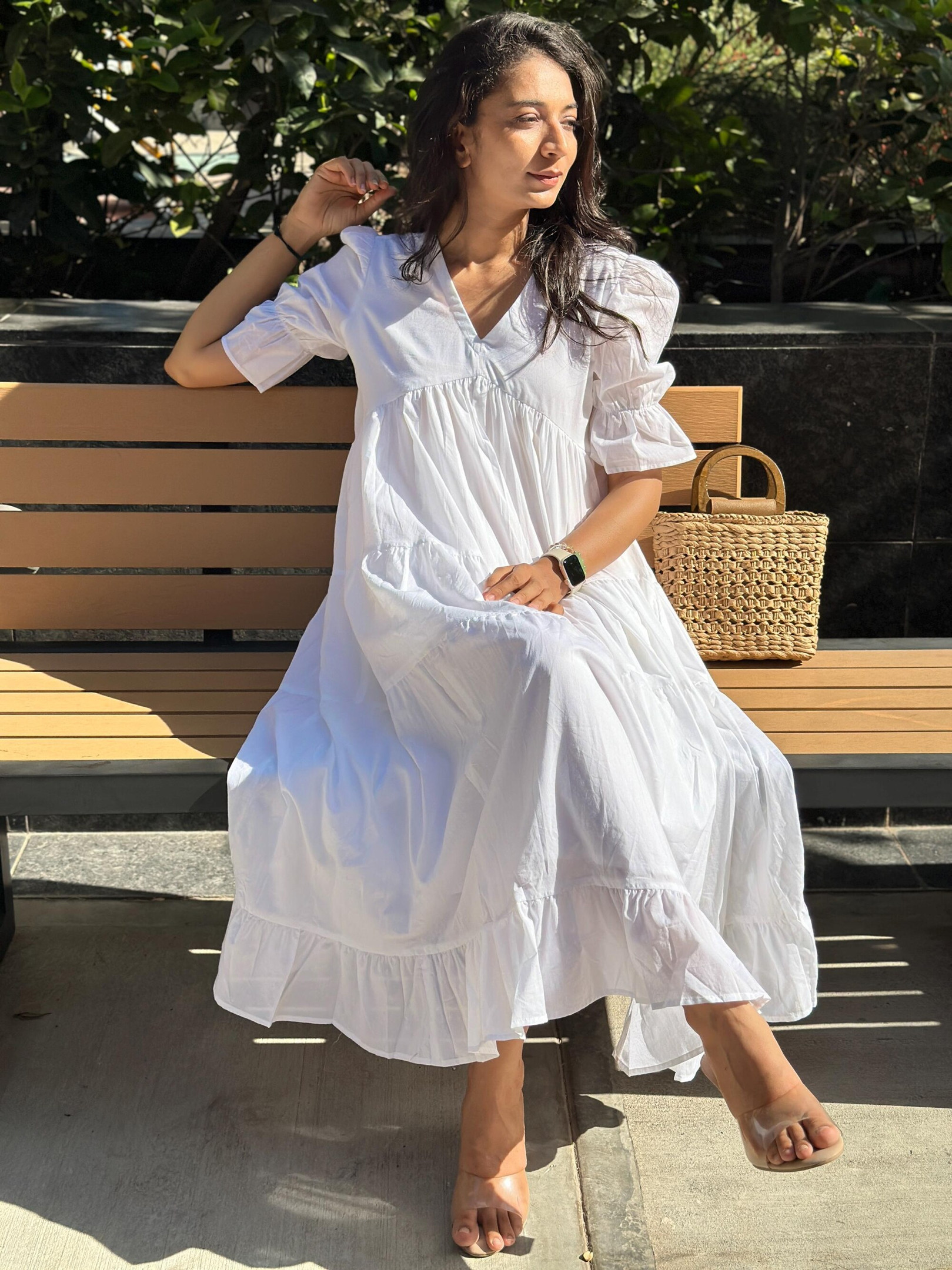 boho-white-organic-cotton-midi-dress-with-pockets-loose-fit-plus-size-custom-dv6drfgq Boho White Organic Cotton Midi Dress with Pockets, Loose Fit, Plus Size, Custom Sizing for Women