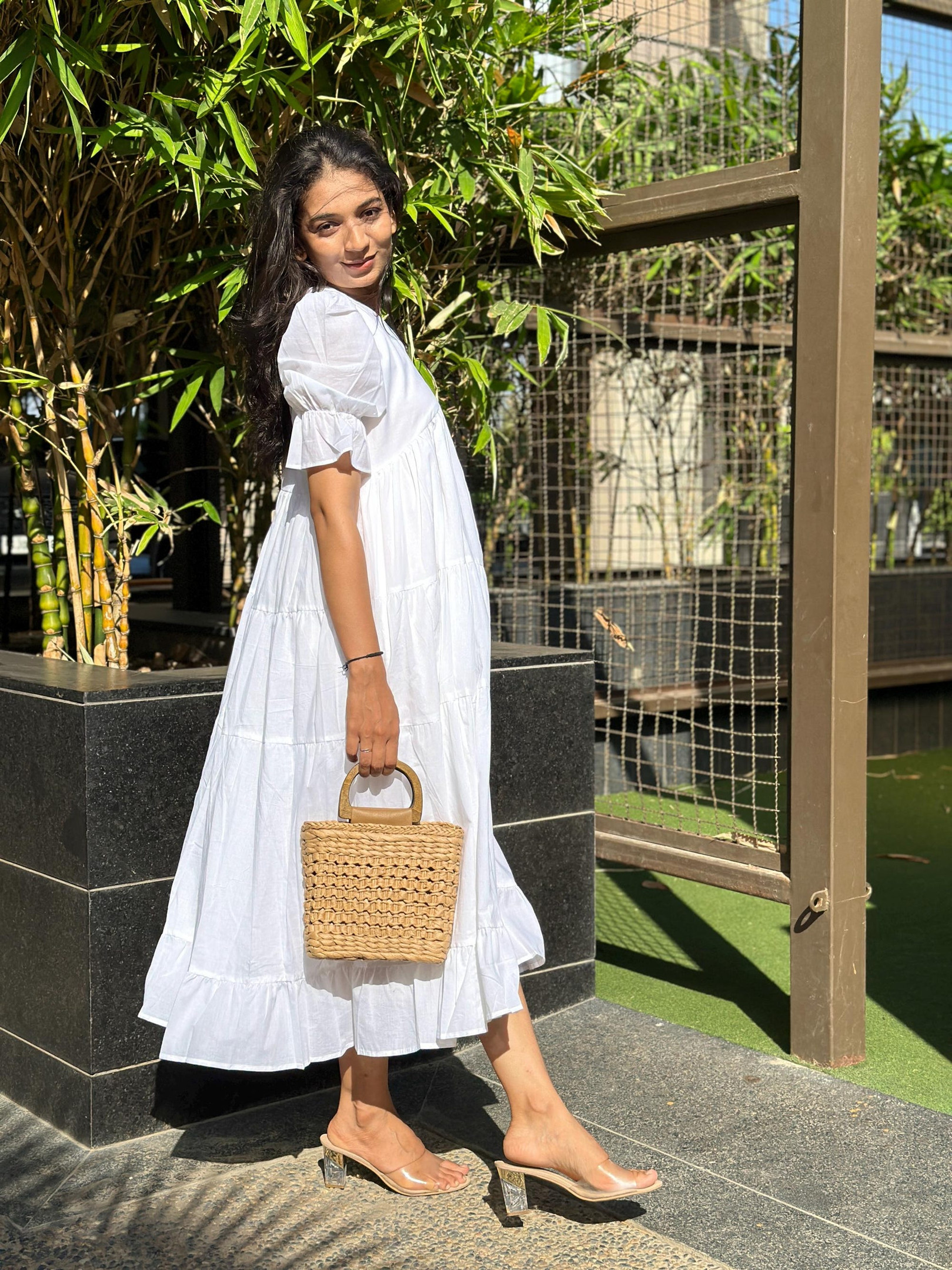 boho-white-organic-cotton-midi-dress-with-pockets-loose-fit-plus-size-custom-dv6drfgq Boho White Organic Cotton Midi Dress with Pockets, Loose Fit, Plus Size, Custom Sizing for Women